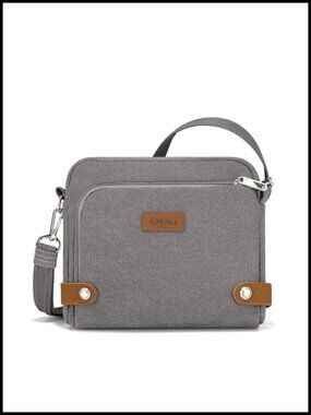 Anti Theft Crossbody Bag RFID Blocking Slash Proof Travel Purse Lockable Zip
